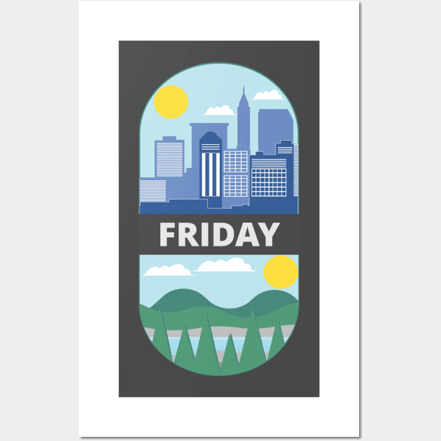 Work Then Holiday Wall Art by ugisdesign